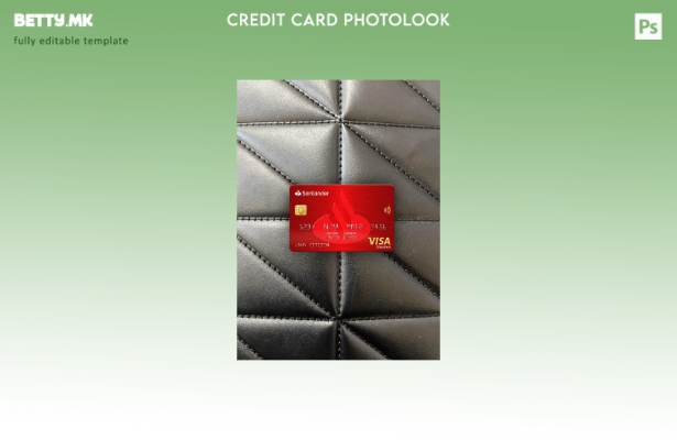 модерен стил Шпанија Santander банка виза електронска картичка photolook преднио